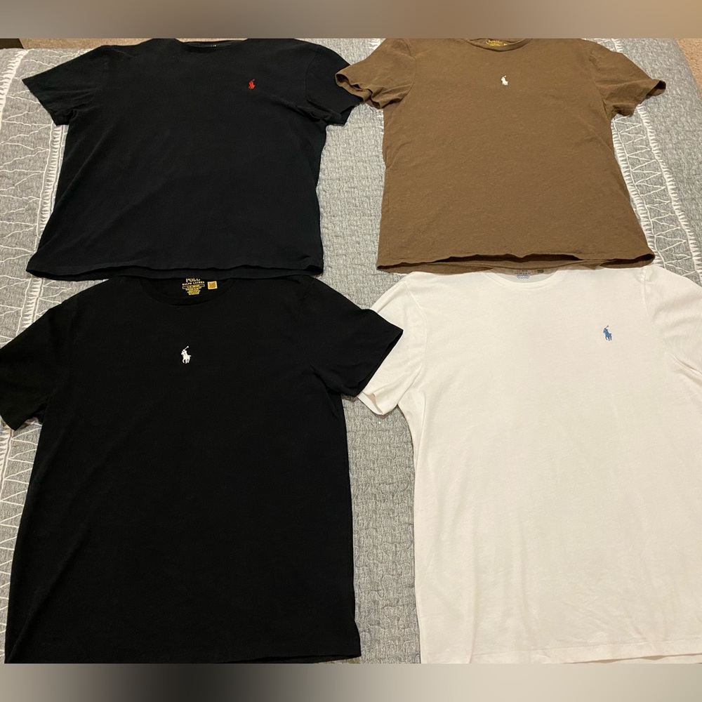 Bundle of 4 New Polo Ralph Lauren Men’s Polo Tees